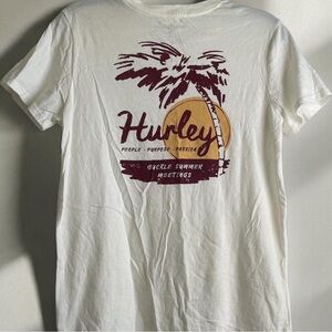 Hurley White Graphic T-Shirt